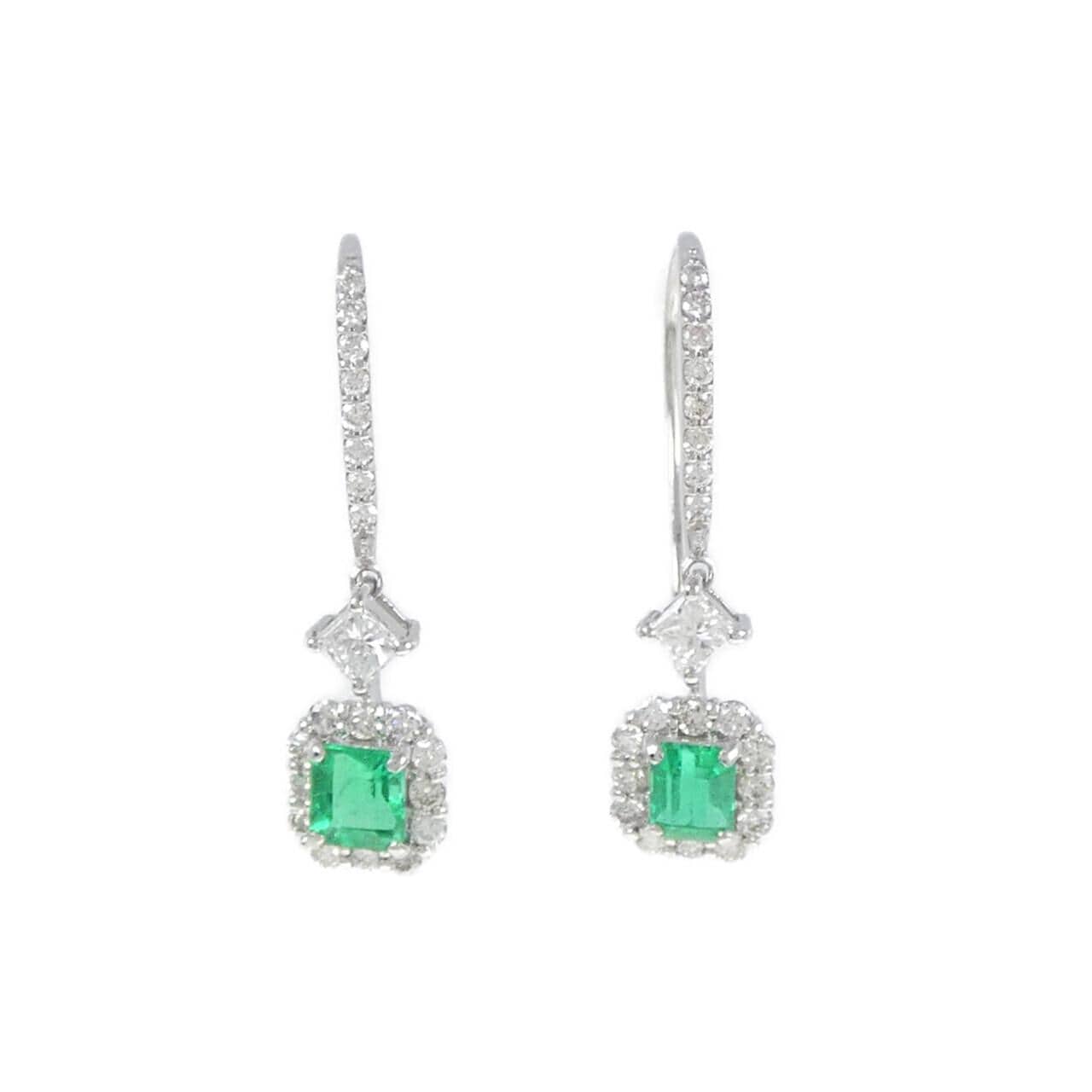 [BRAND NEW] PT Emerald Earrings 0.54CT