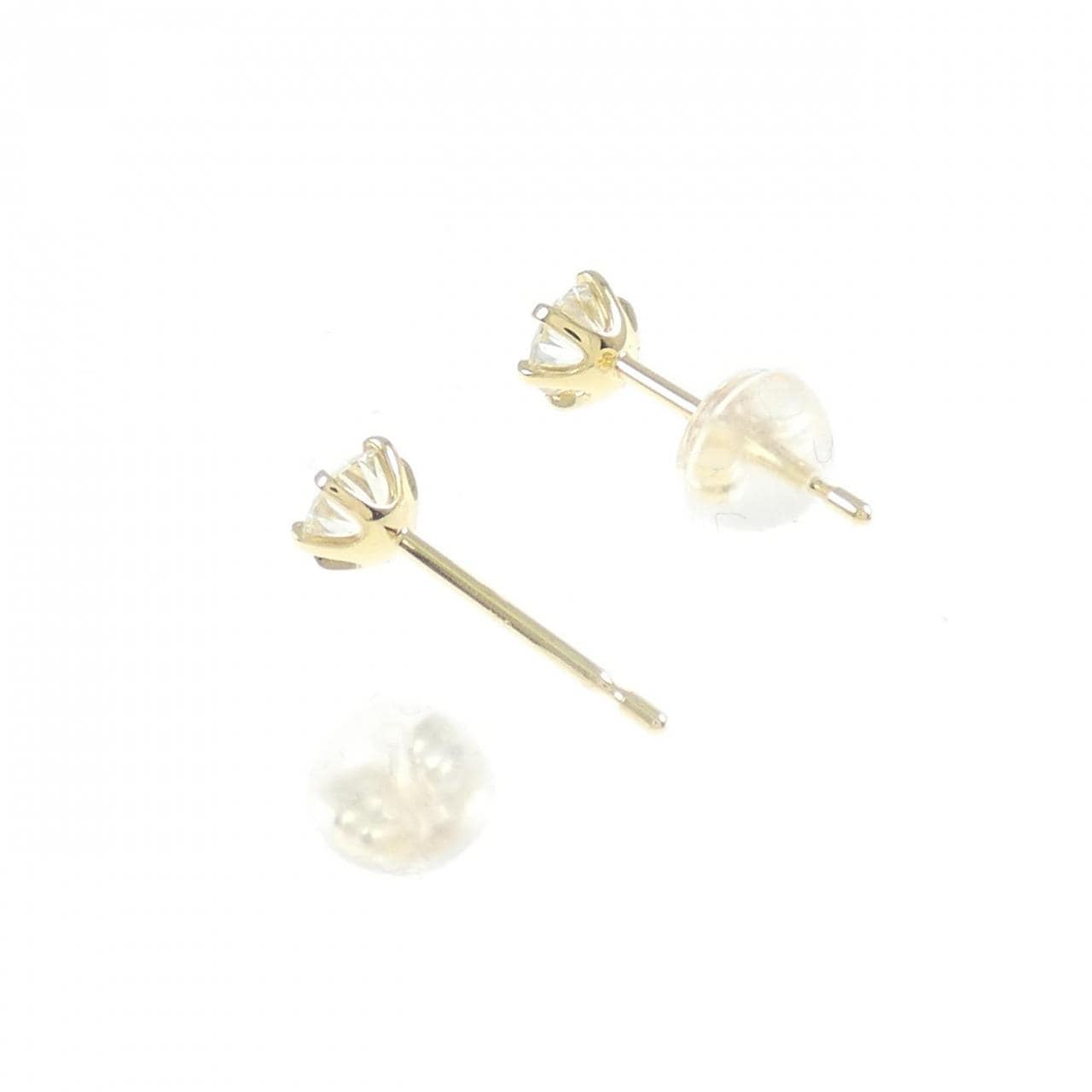 【リメイク】K18YG/ST ダイヤモンド ピアス 0.218CT 0.231CT H SI2 VG-GOOD