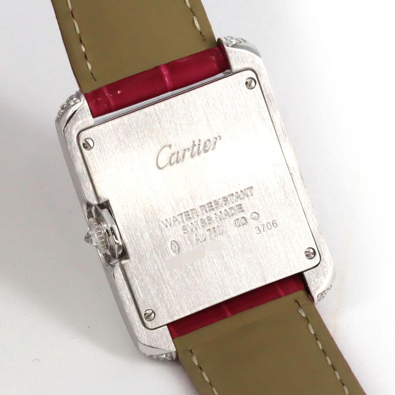 カルティエ タンクアングレーズMM WG/2D WT100030 WG クォーツ