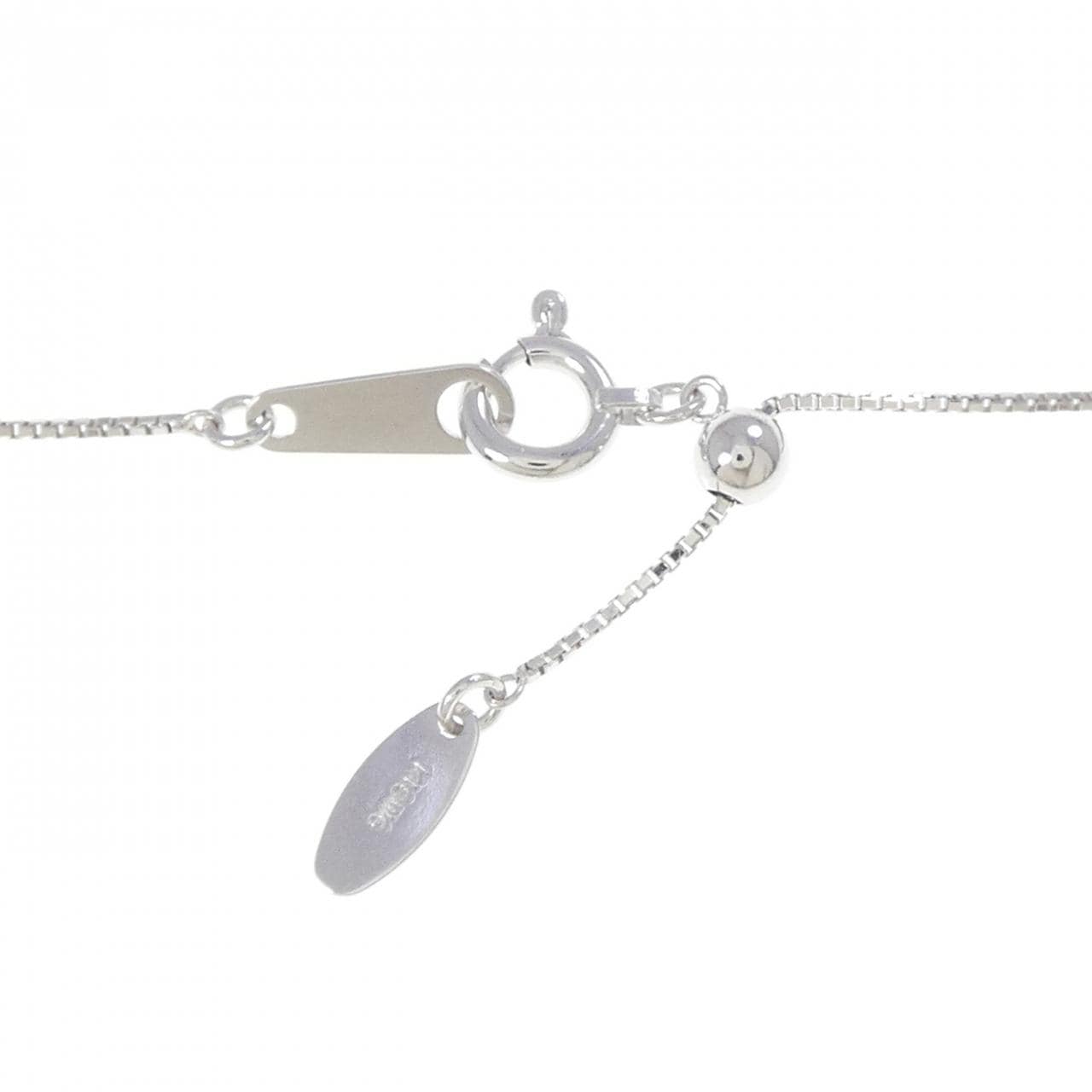 K18WG フラワー ルビー ネックレス 1.11CT