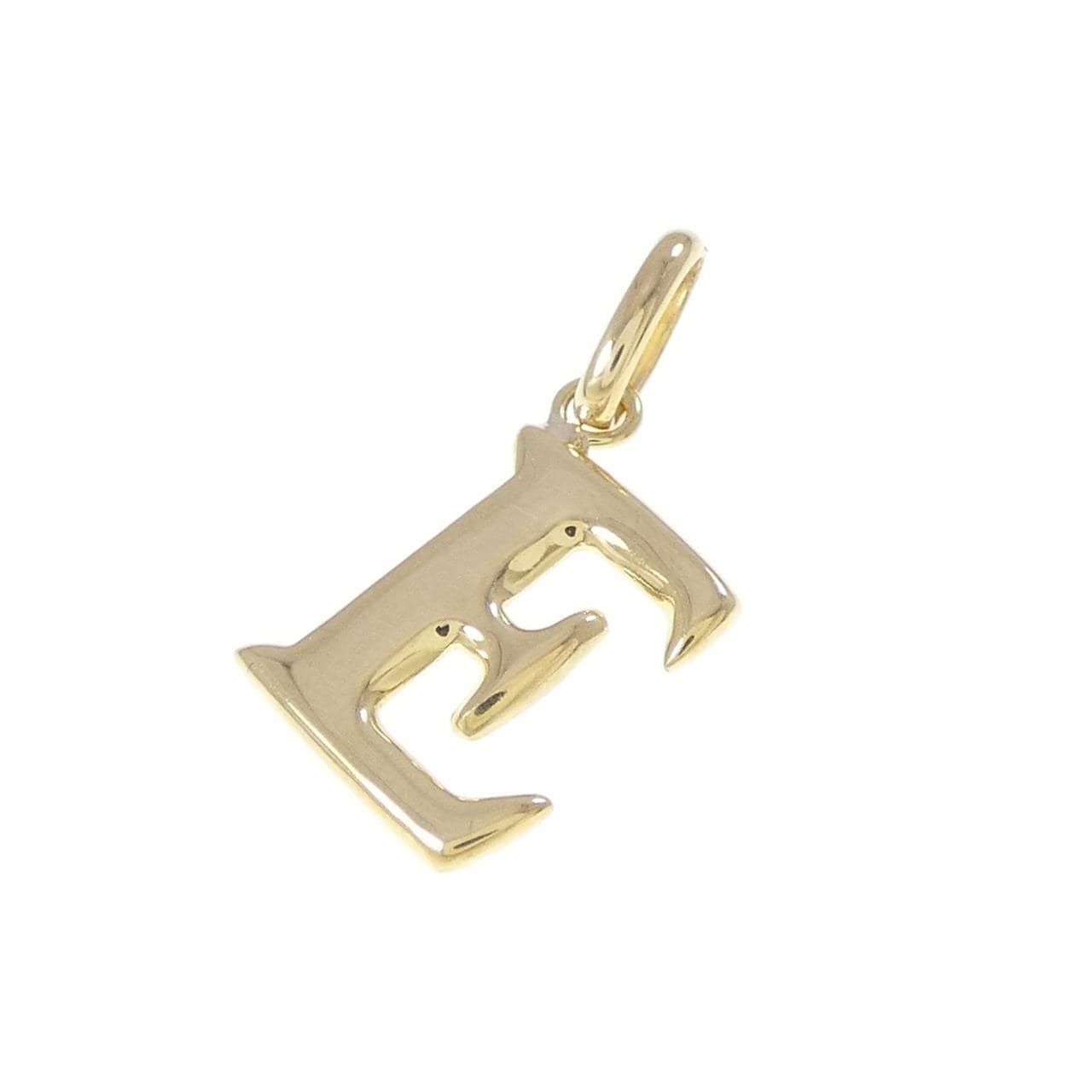 K18YG イニシャルE ペンダント