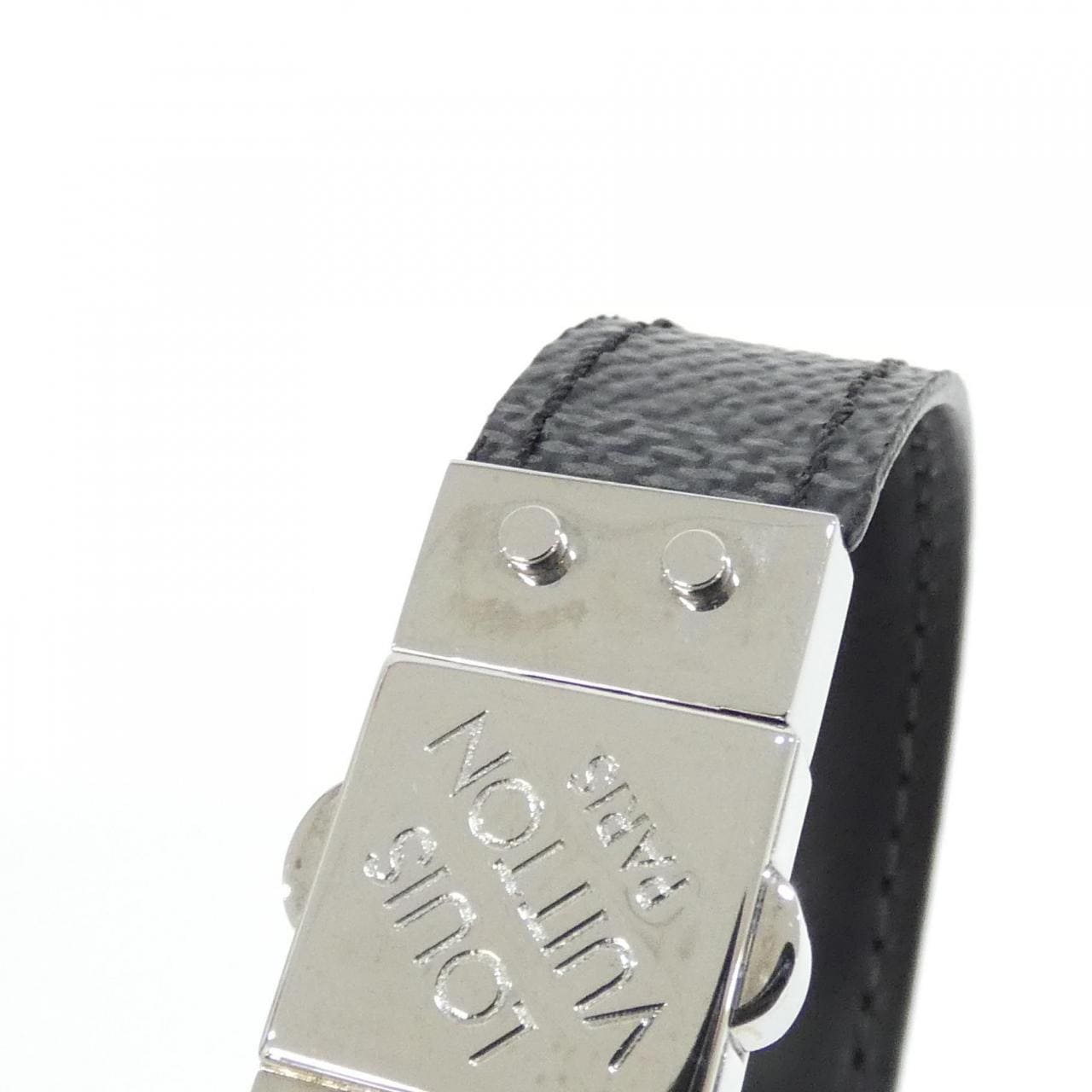 ルイヴィトン ダミエ グラフィット ブラスレ チェックイット 19cm M6606E ブレスレット