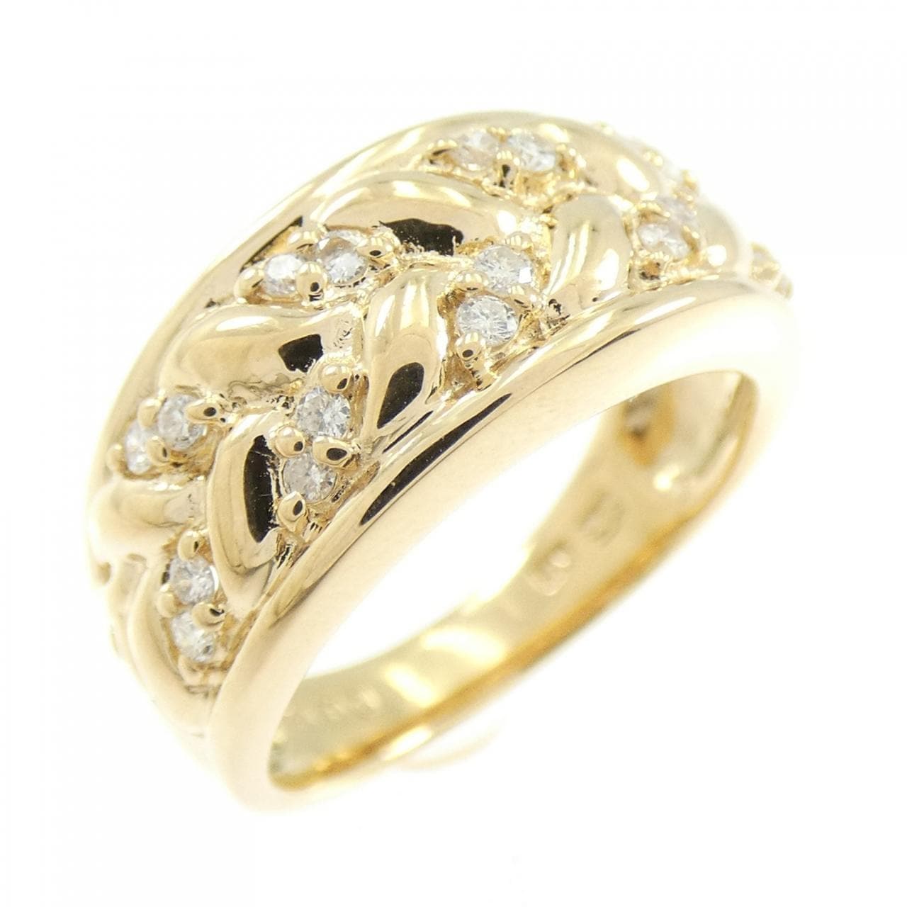 K18YG ダイヤモンド リング 0.19CT