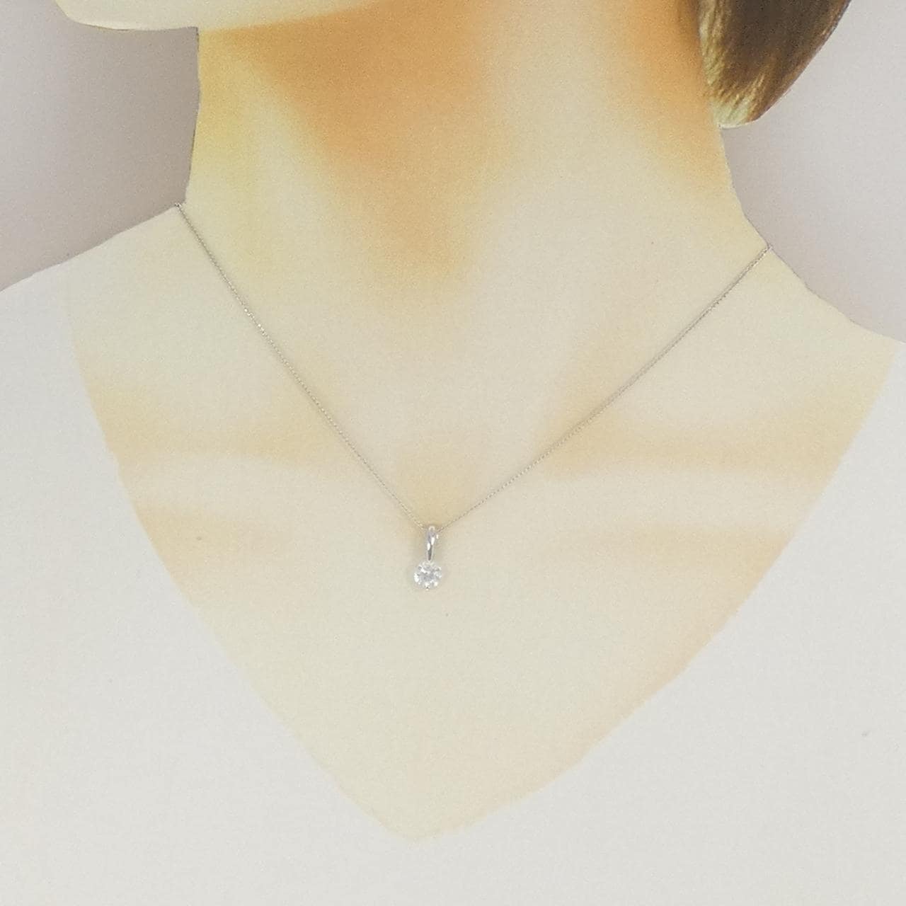 PT900/PT850 ダイヤモンド ネックレス 0.563CT