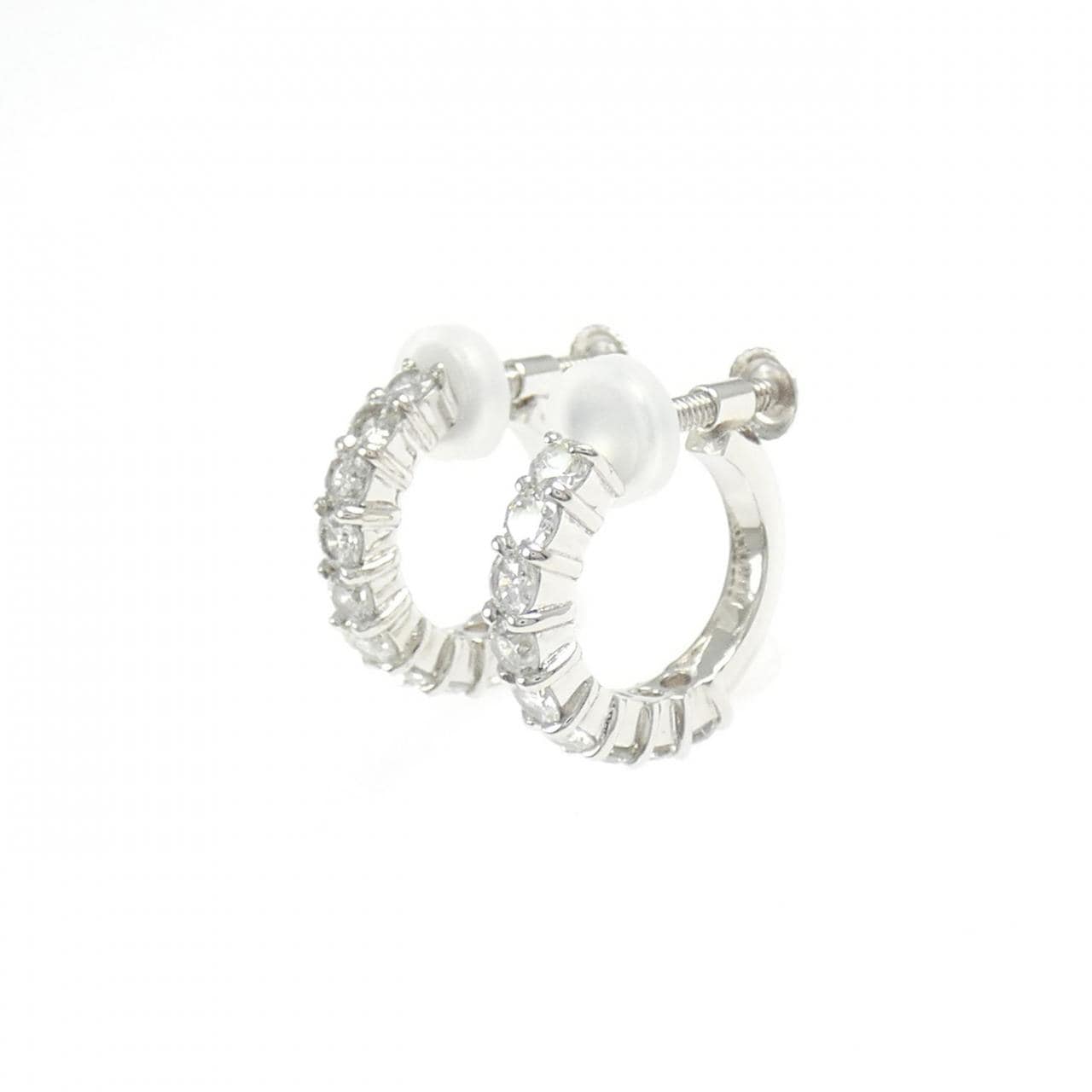 PT900 ダイヤモンド イヤリング 0.818CT