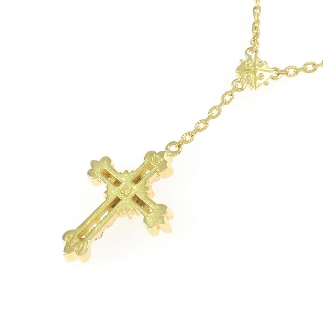 AHKAH Cross Diamond Necklace 0.10CT