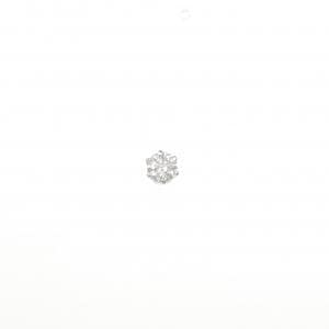 PT900 ソリティア ダイヤモンド ピアス 0.22CT 片耳