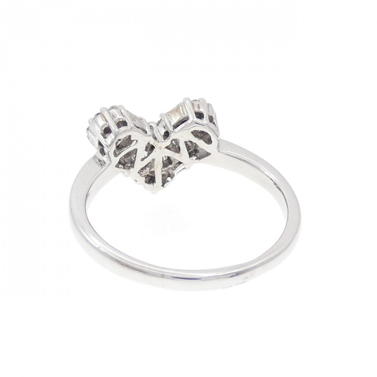 K18WG heart Diamond ring 0.40CT