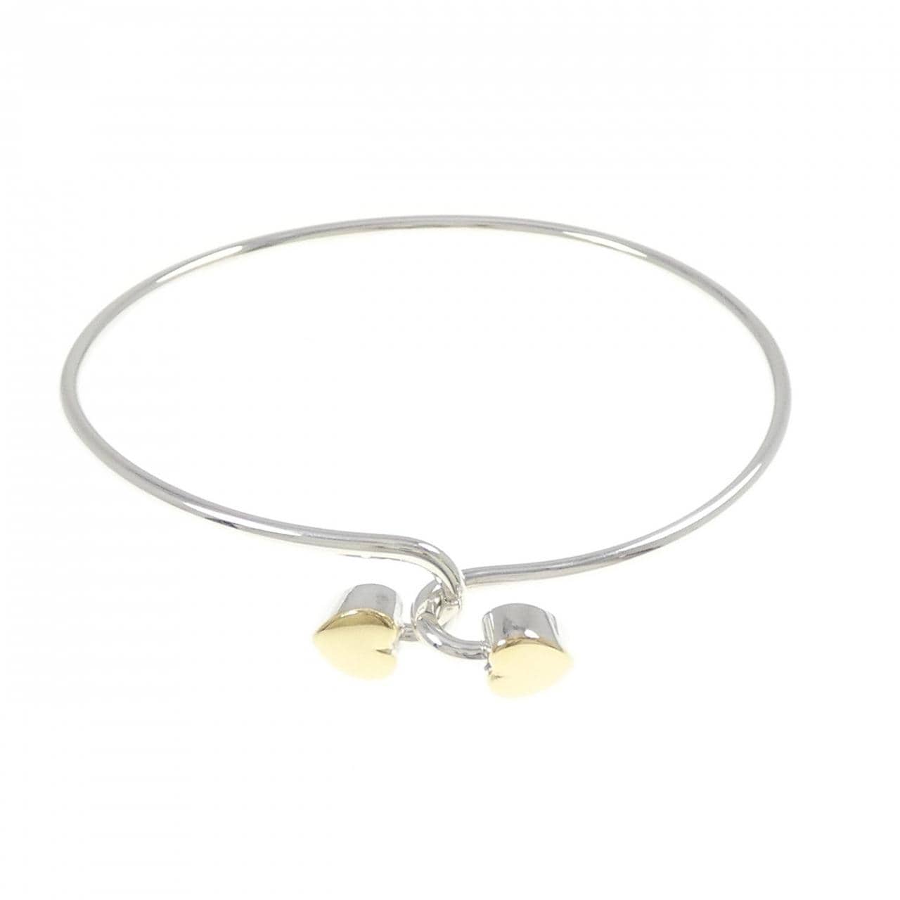[vintage] TIFFANY Solid Double Heart手镯