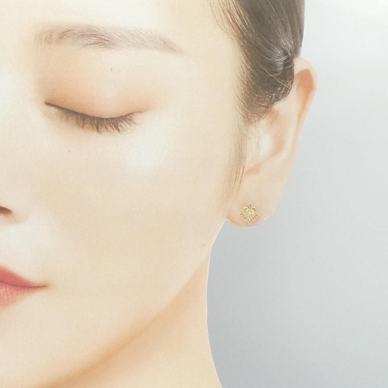 K18YG ダイヤモンド ピアス 0.20CT