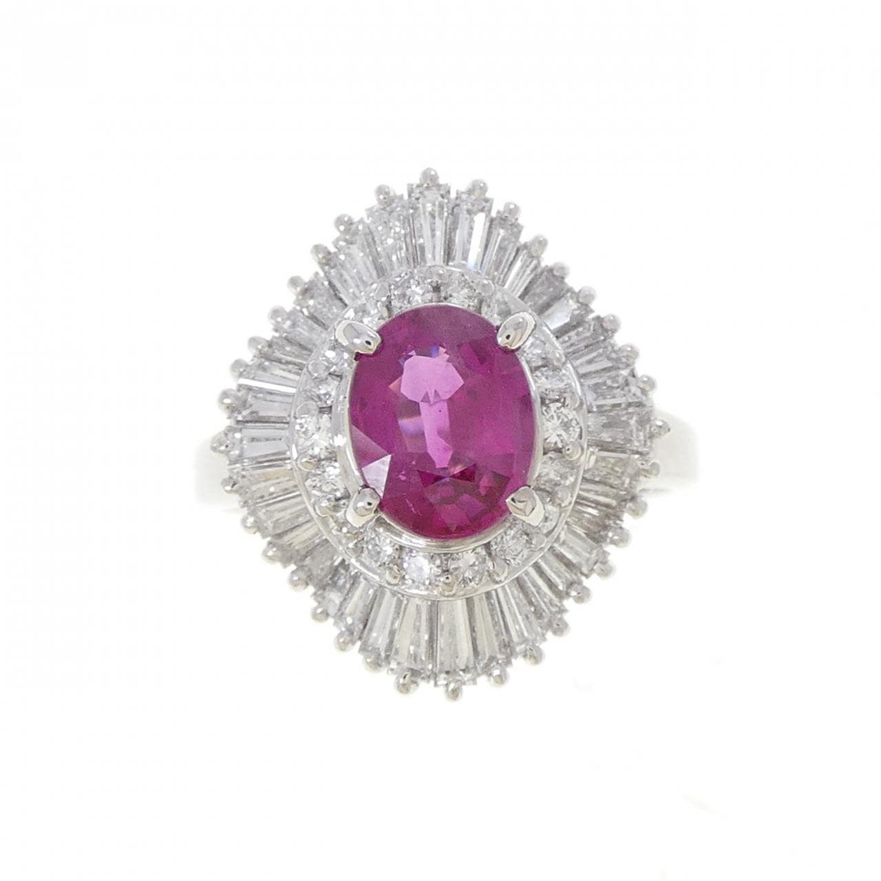 PT900 ルビー リング 1.232CT