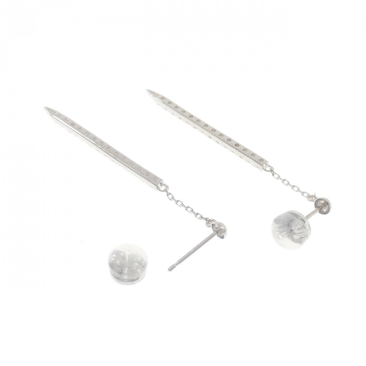 K18WG ダイヤモンド ピアス 0.40CT