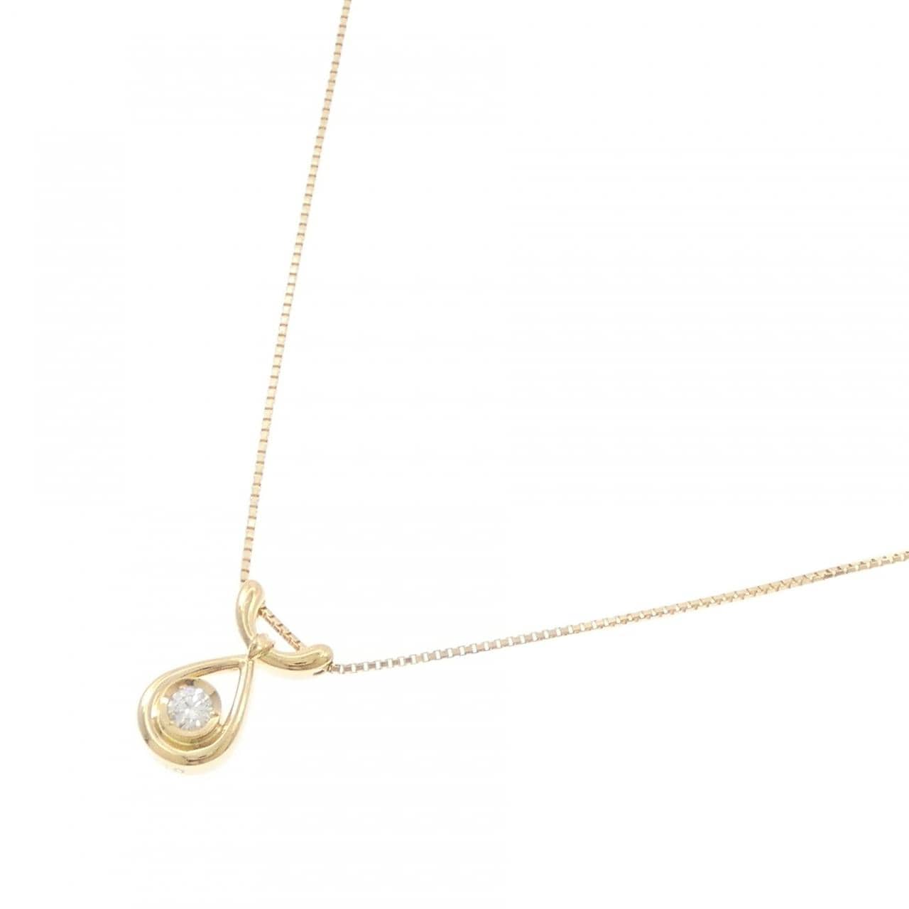 K18YG ダイヤモンド ネックレス 0.10CT