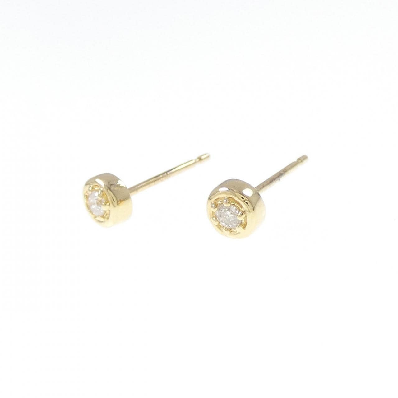K18YG Diamond earrings