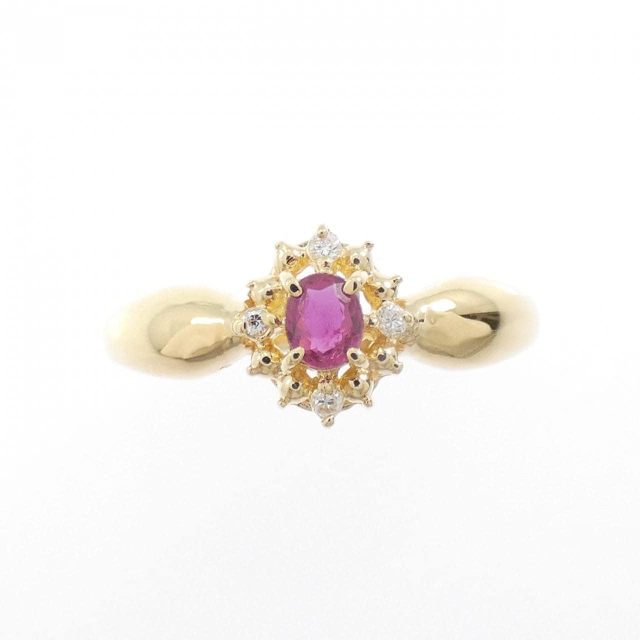 K18YG ルビー リング