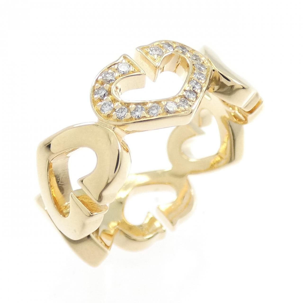 カルティエ Cハート 1P リング