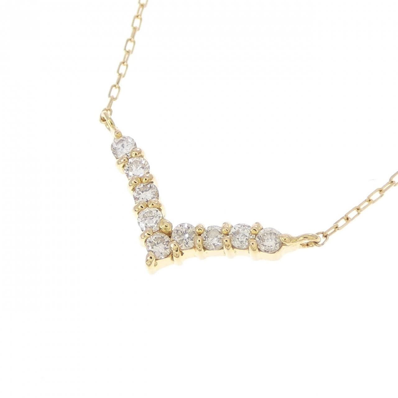 K18YG ダイヤモンド ネックレス 0.10CT
