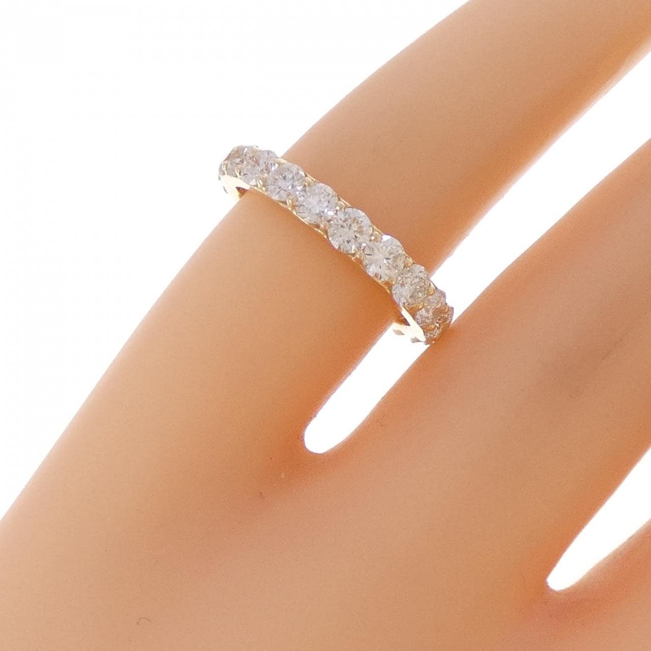 K18YG ダイヤモンド ピンキー リング 1.00CT