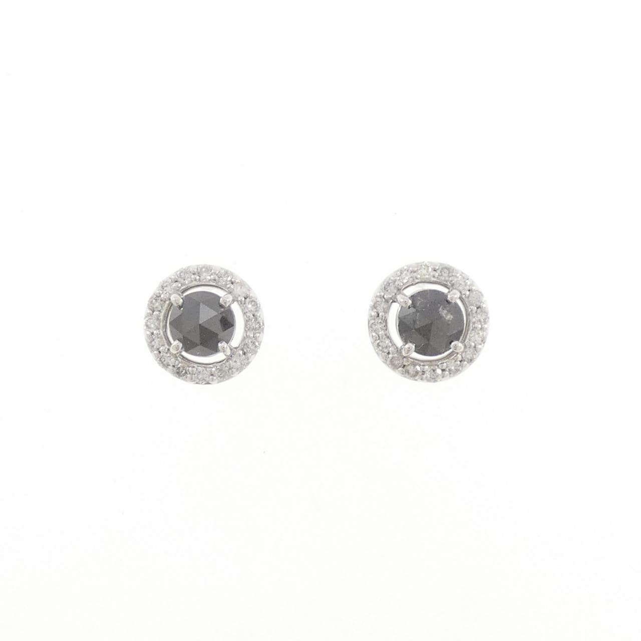 K14WG ダイヤモンド ピアス 0.83CT