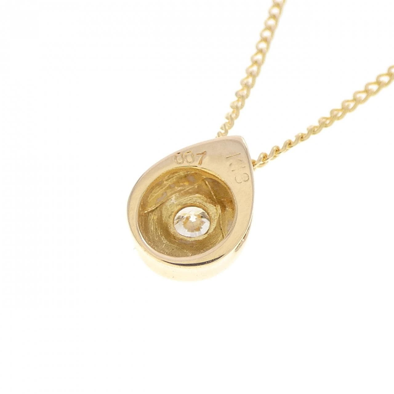 K18YG ダイヤモンド ネックレス 0.07CT