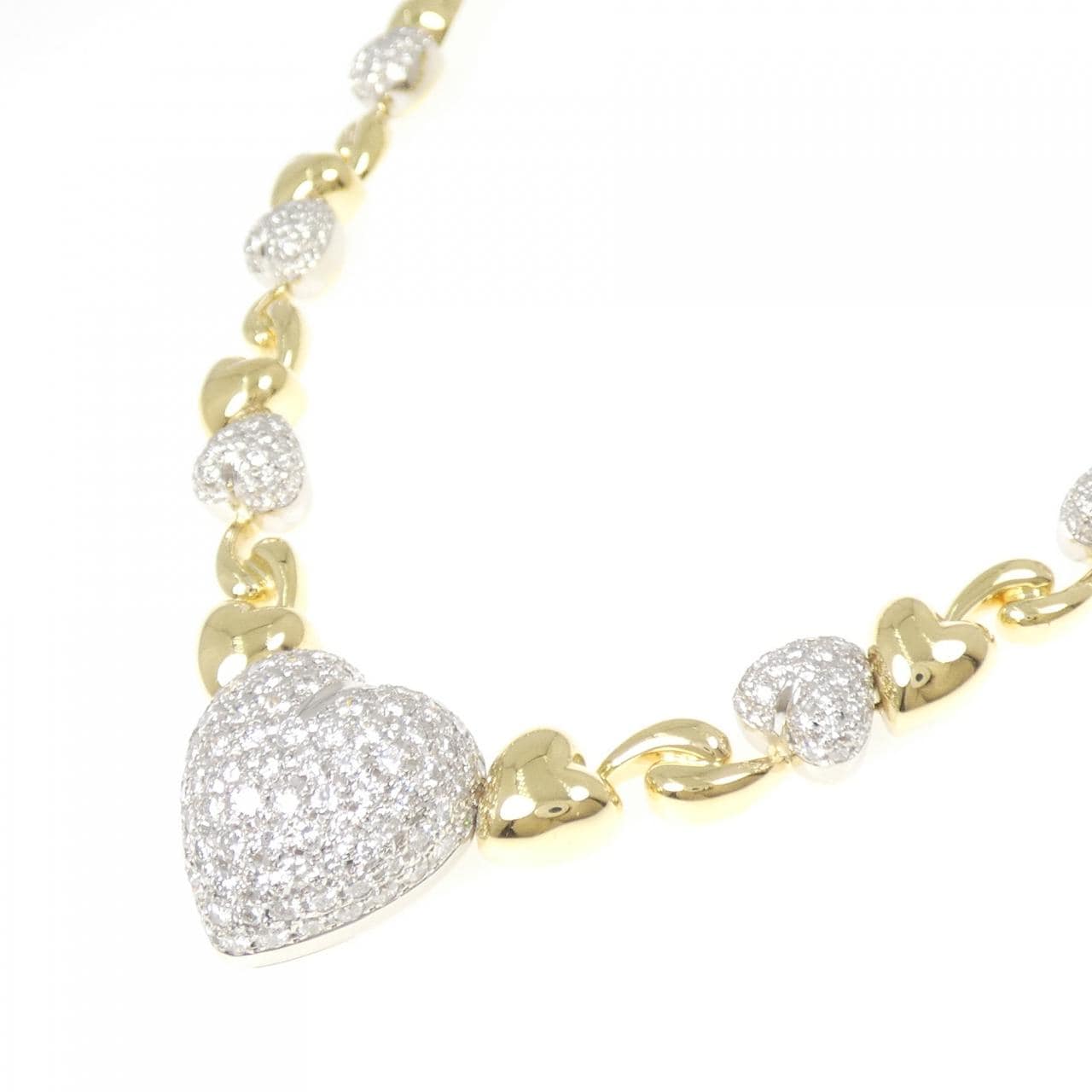 750YG/750WG ダイヤモンド ネックレス 7.07CT
