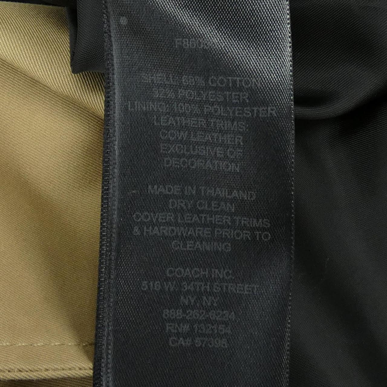 コーチ COACH トレンチコート