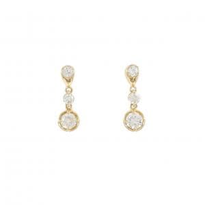 K18YG ダイヤモンド ピアス 0.64CT