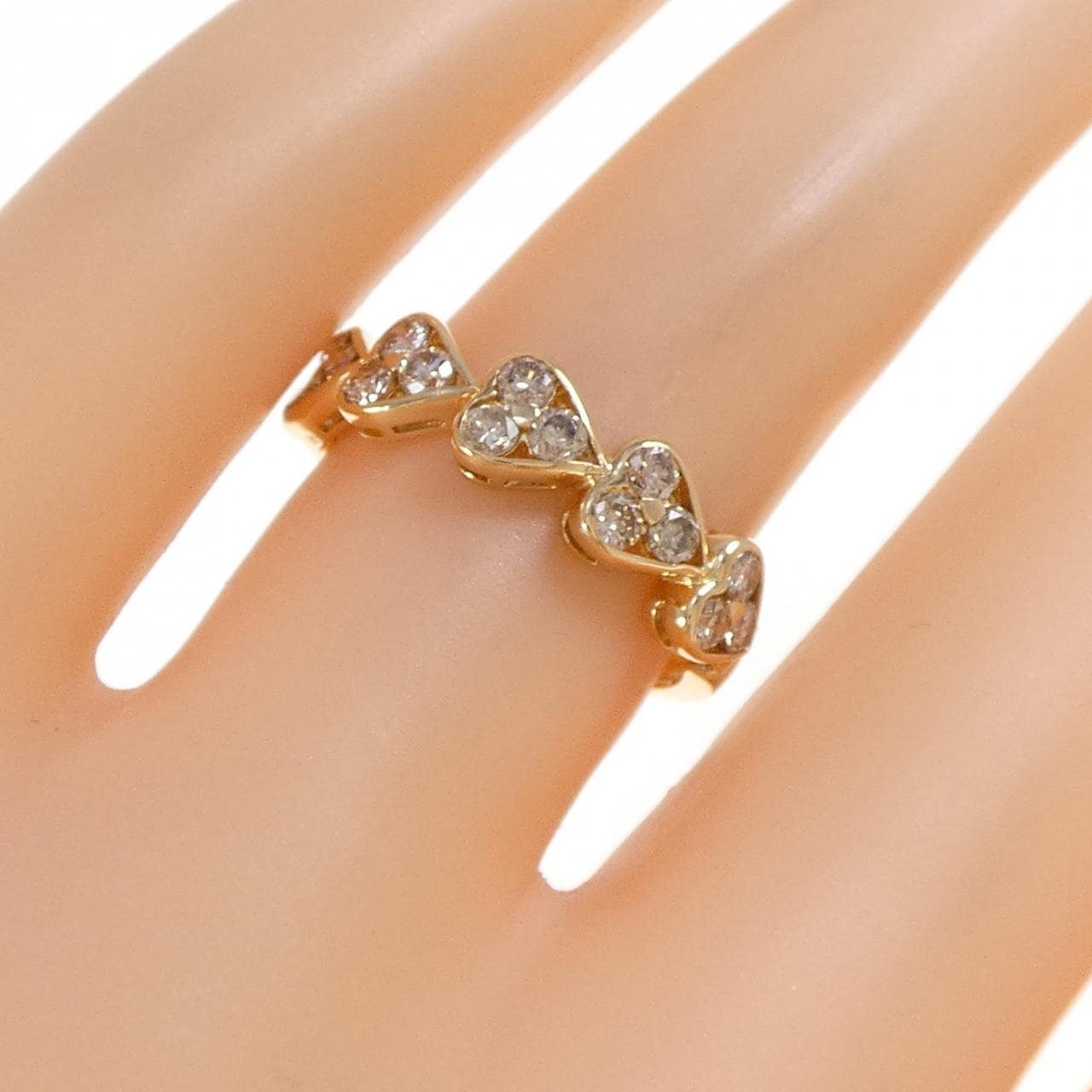 K18YG ハート ダイヤモンド リング 0.60CT