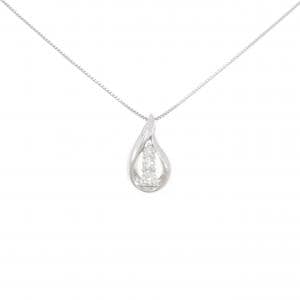 K18WG ダイヤモンド ネックレス 0.250CT