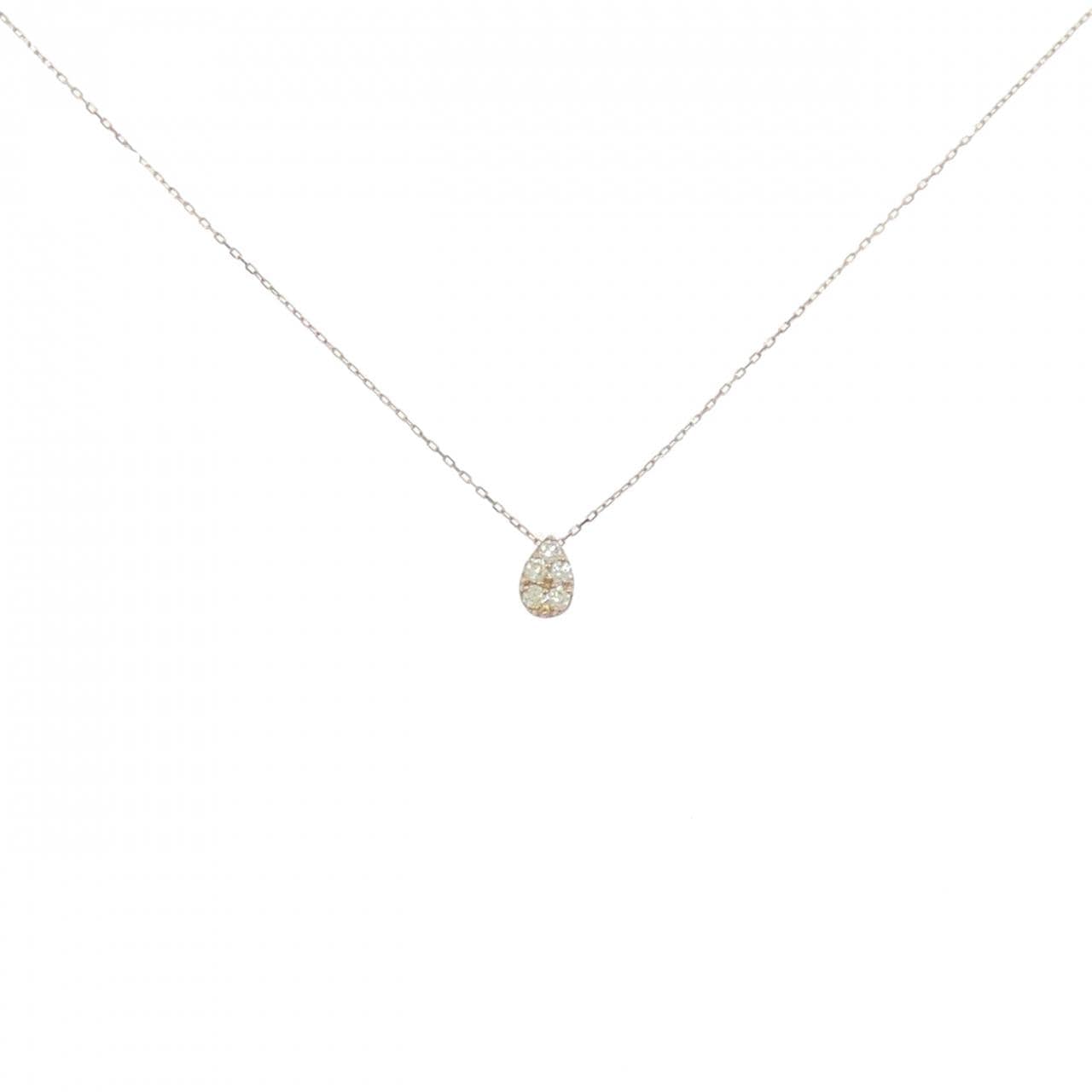 K18PG ダイヤモンド ネックレス 0.10CT