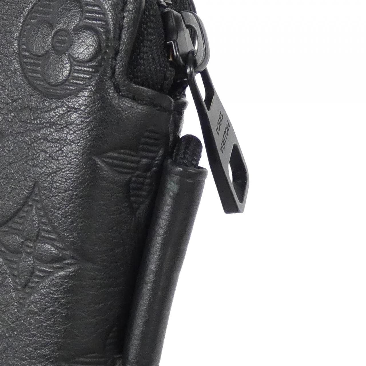 ルイヴィトン モノグラム シャドウ レースアップ ポーチ M12601 ショルダーバッグ