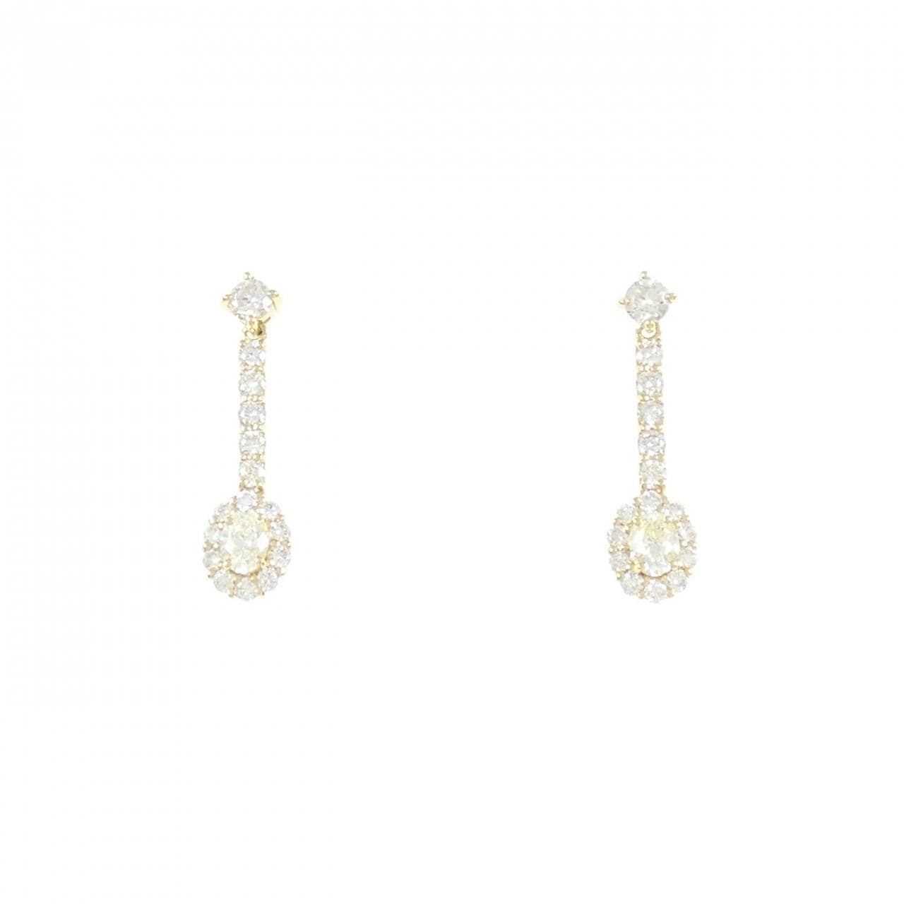 【新品】K18YG ダイヤモンド ピアス 0.60CT