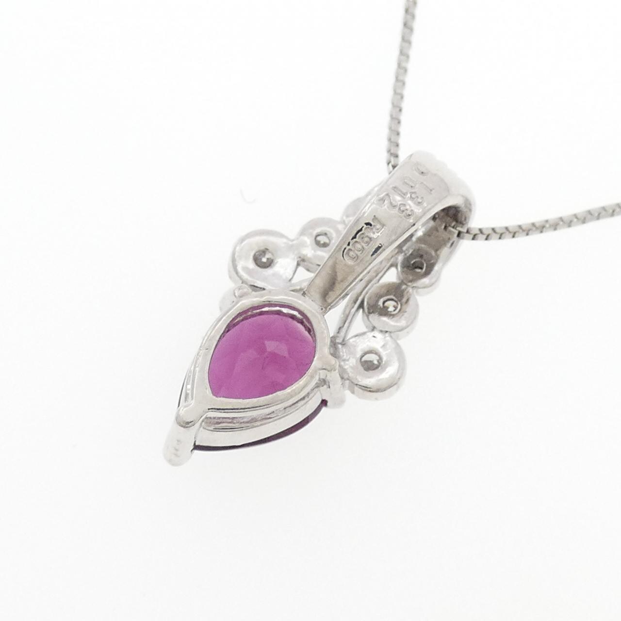 PT900/PT850 ガーネット ネックレス 1.33CT