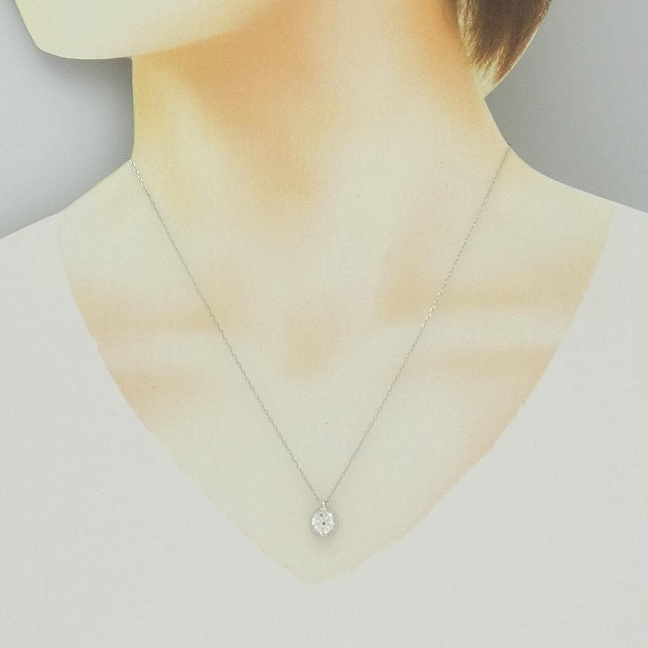 PT900/PT850 ダイヤモンド ネックレス 1.003CT