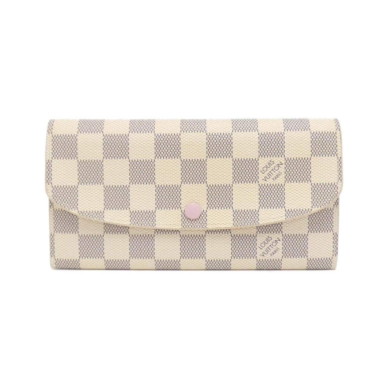 LOUIS VUITTON Damier Azur Portefeuille Emily N41625 钱包