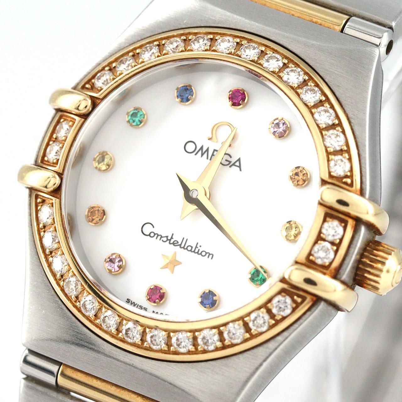 【ノーメンテナンス還元価格】オメガ コンステレーションミニアイリス コンビ/D･12P 1367.79 SSxYG クォーツ