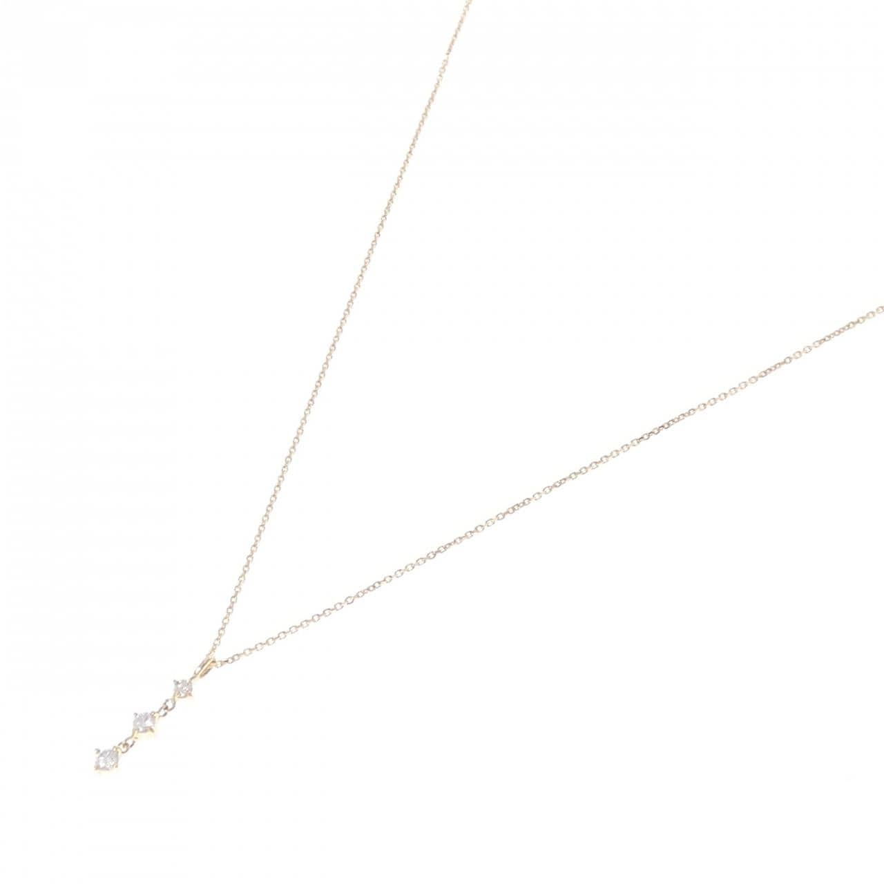 K18YG ダイヤモンド ネックレス 0.14CT