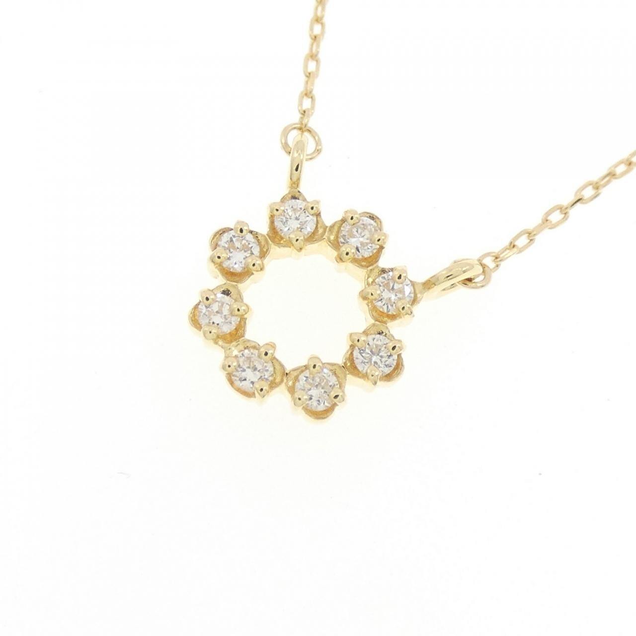 K18YG ダイヤモンド ネックレス 0.10CT