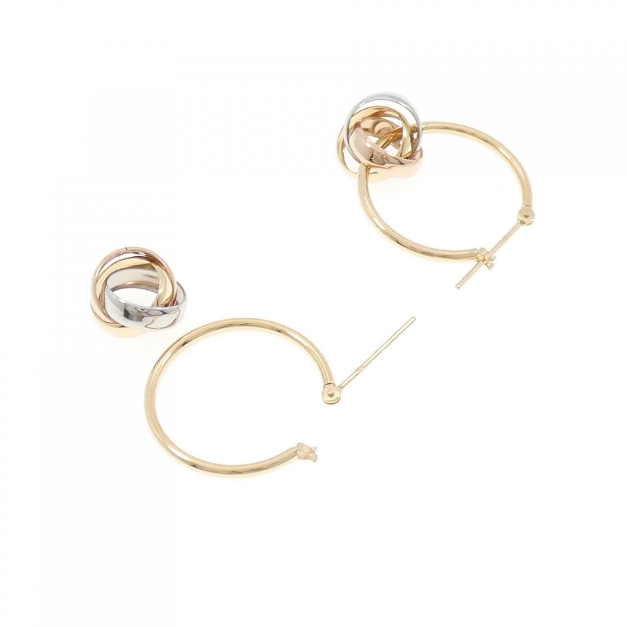 K18YG/PT900/K18PG 2WAY ピアス