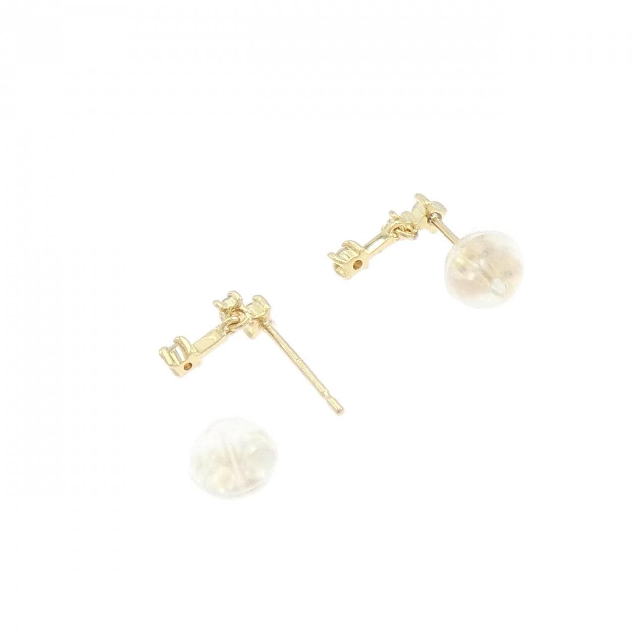 K18YG ダイヤモンド ピアス 0.04CT