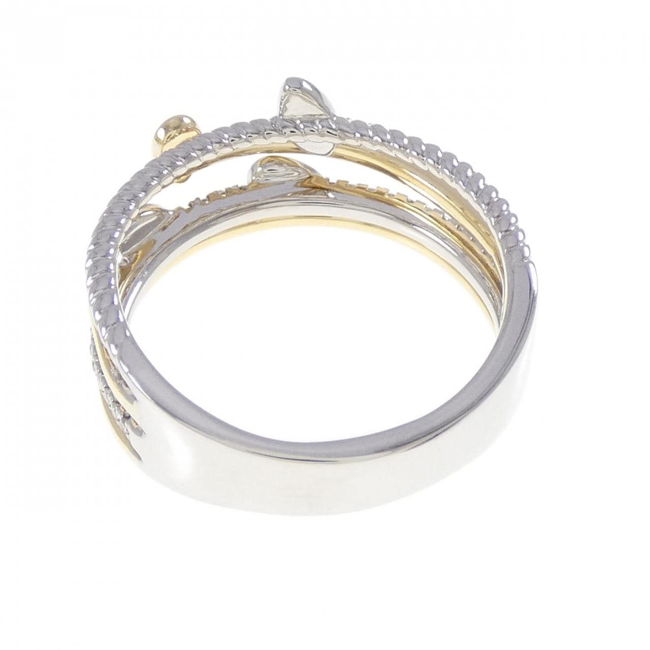 750WG/750YG ダイヤモンド リング 0.36CT