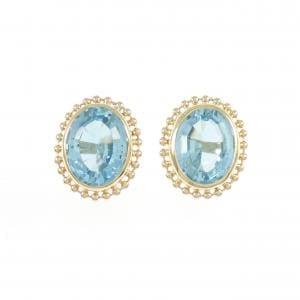 K18YG ブルートパーズ ピアス