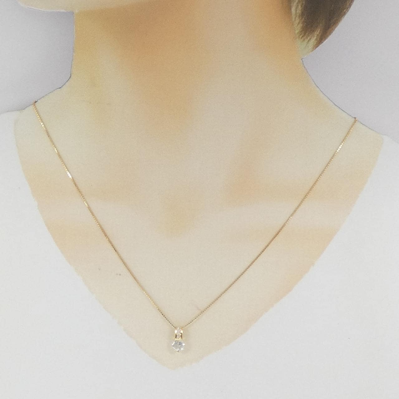 K18YG ダイヤモンド ネックレス 0.83CT