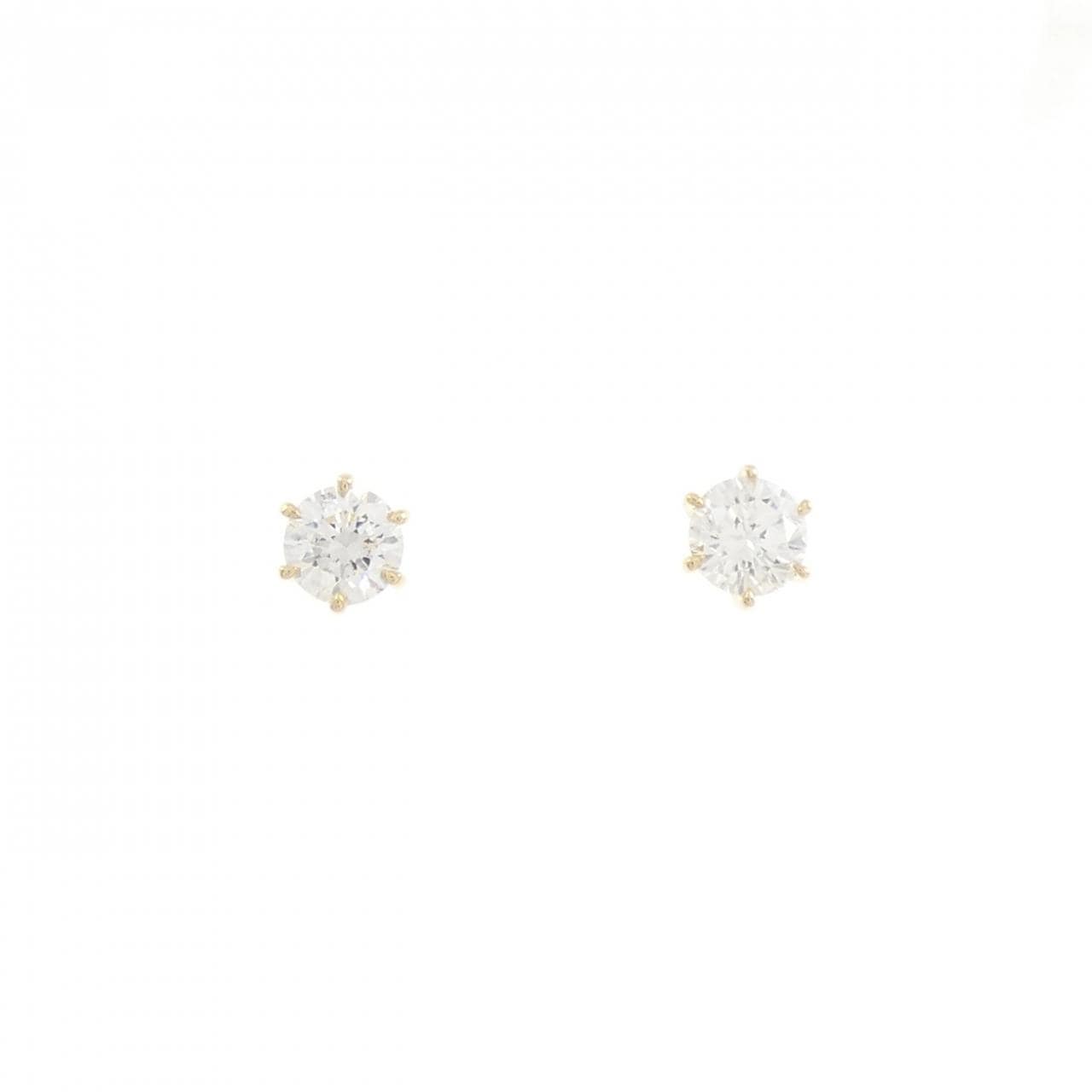 【リメイク】K18YG/ST ダイヤモンド ピアス 0.303CT 0.313 E-F SI1-2 VG-Good