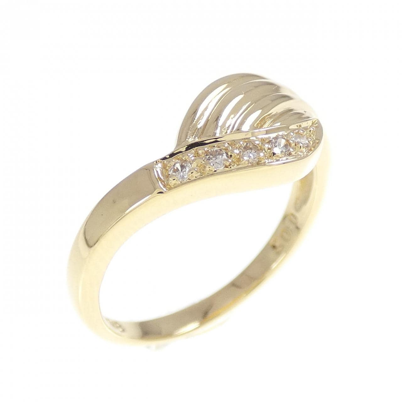 K18YG ダイヤモンド リング 0.05CT