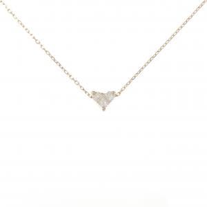 K18PG/K18YG ハート ダイヤモンド ネックレス 0.20CT
