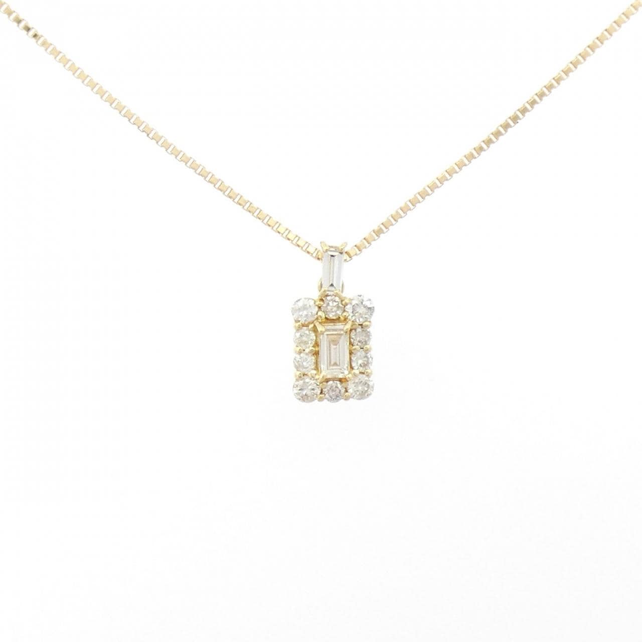 K18YG ダイヤモンド ネックレス 0.38CT