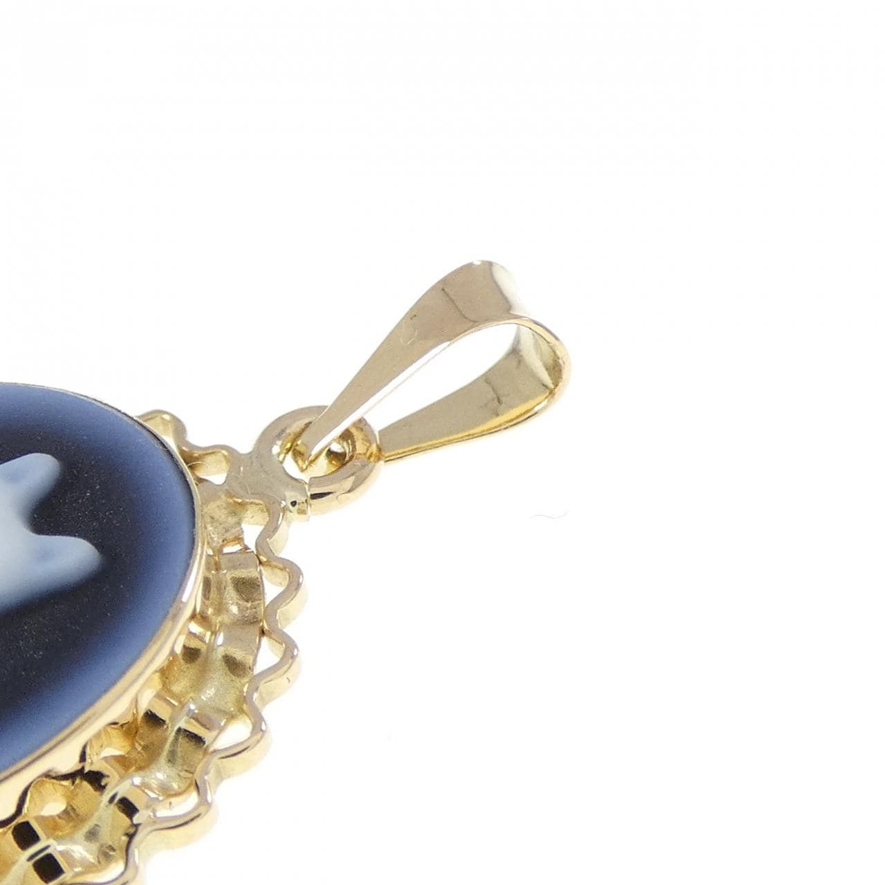 750YG メノウカメオ ペンダント