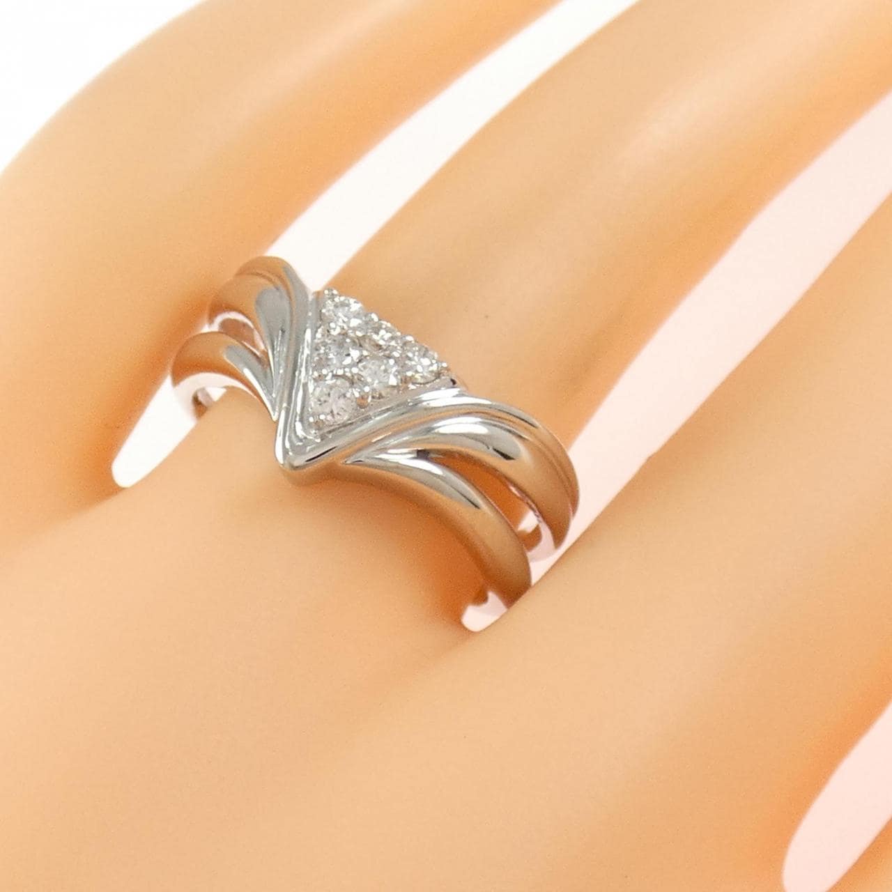 PT900 ダイヤモンド リング 0.22CT