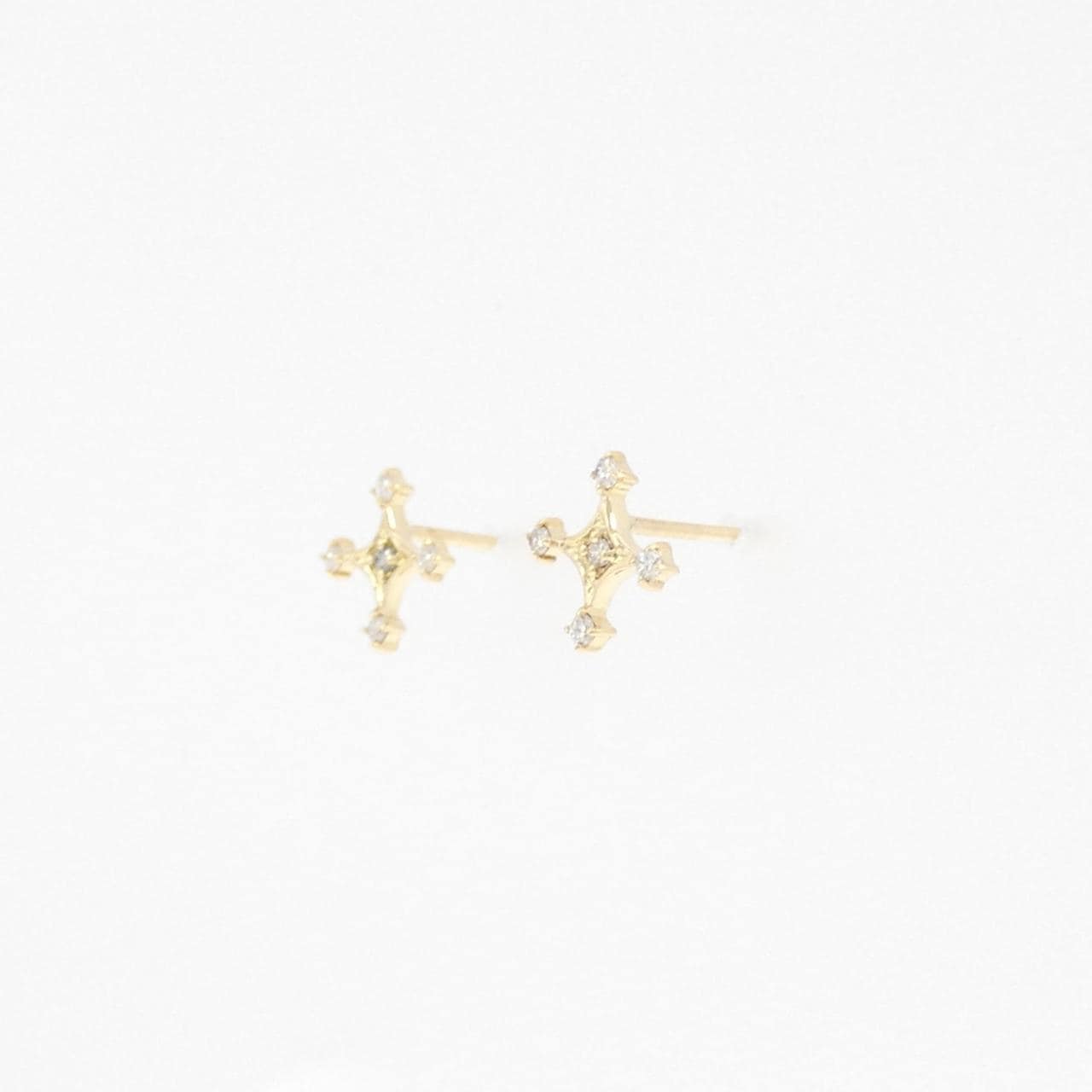K18YG ダイヤモンド ピアス 0.06CT